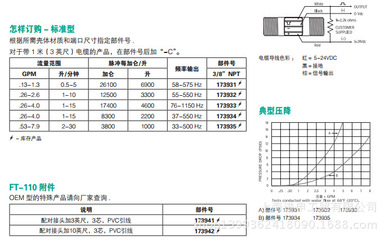 美国Gems FT110-173934电子流量传感器 工业流体监测的高效解决方案
